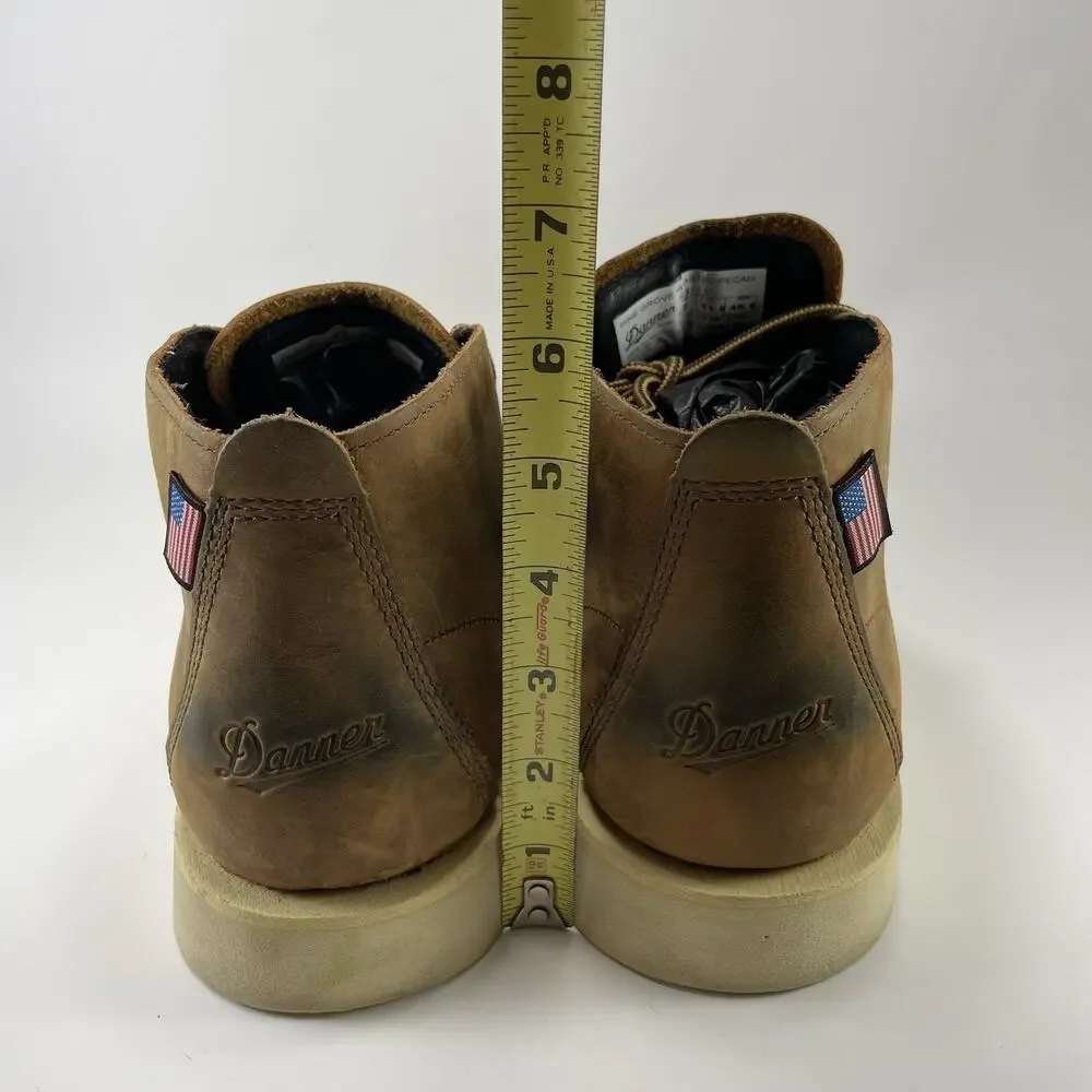 Danner Pine Grove Chukka Leather Brown Wedge Sole Boots Mens Size 12 USA Ankle